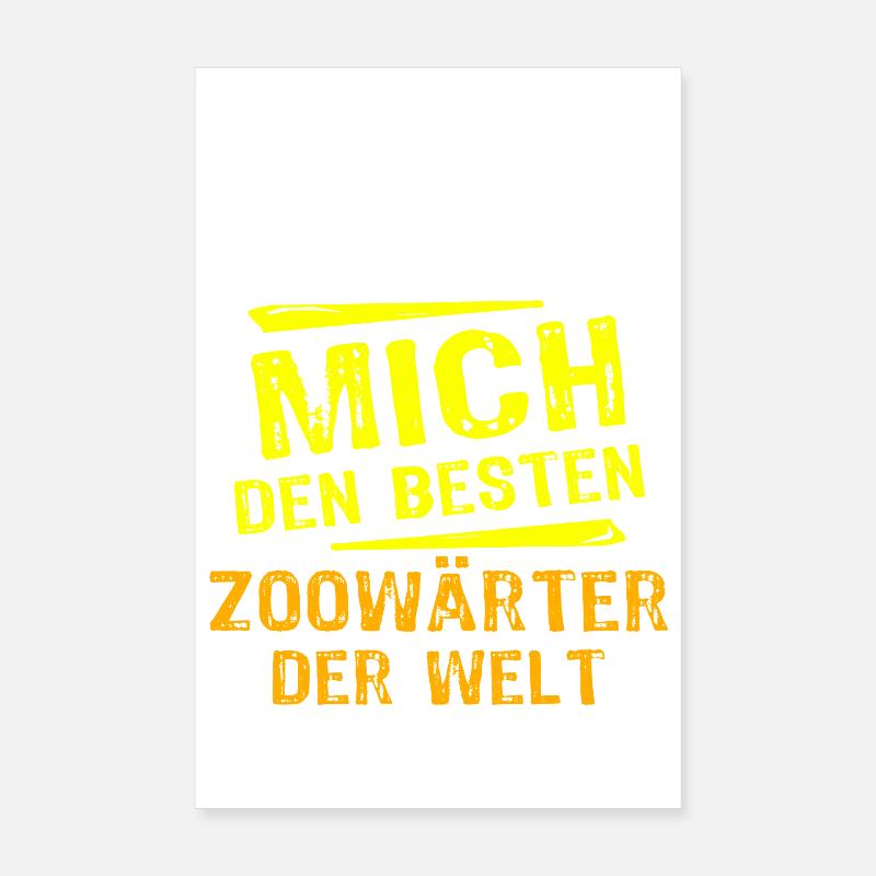 Zookeeper Gift Poster 8" x 12" (20x30 cm)