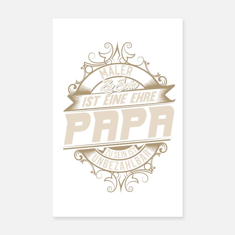 Painter Dad Poster 8" x 12" (20x30 cm)