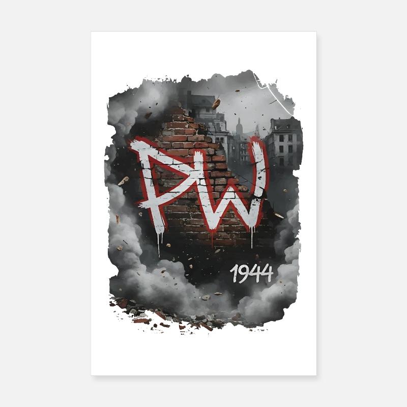 Art mural de l’insurrection de PW 1944 Poster 20 x 30 cm