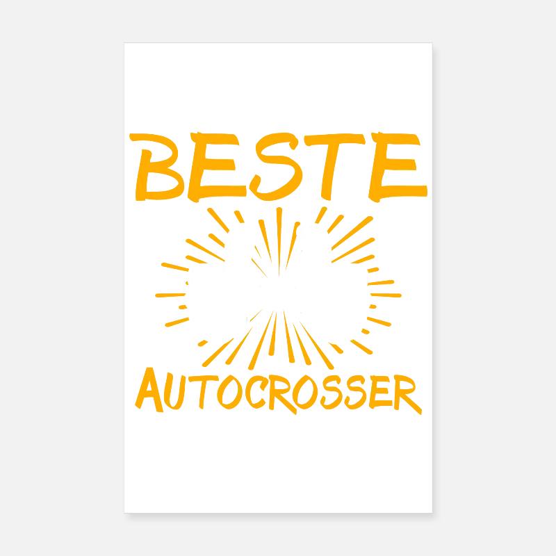 Idée de cadeau pour Autocrosser Poster 20 x 30 cm