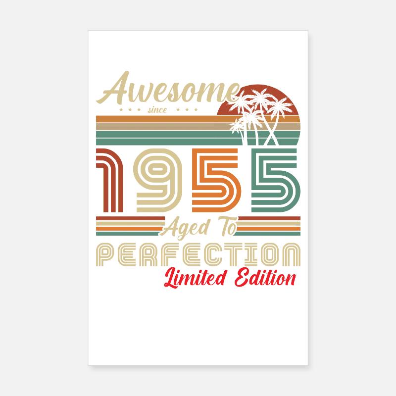  awesome since 1955 Poster 20 x 30 cm