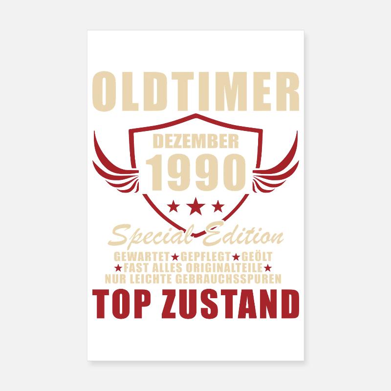 Oldtimer Dezember 1990 Sonderedition Poster 20x30 cm