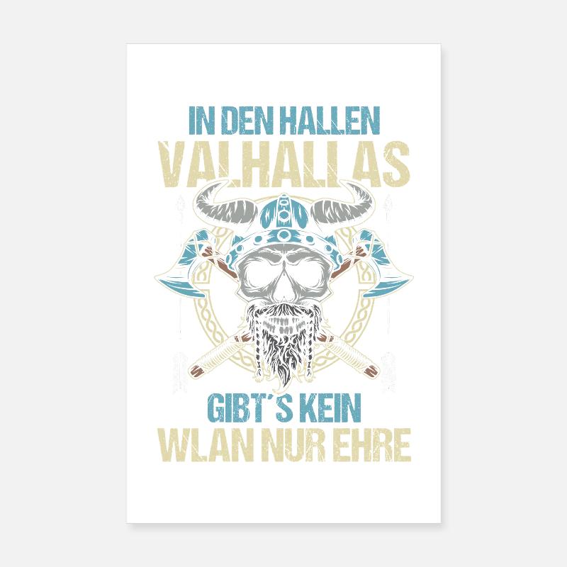 Mittelalter Schildwall Mittelaltermarkt Wikinger Poster 20x30 cm