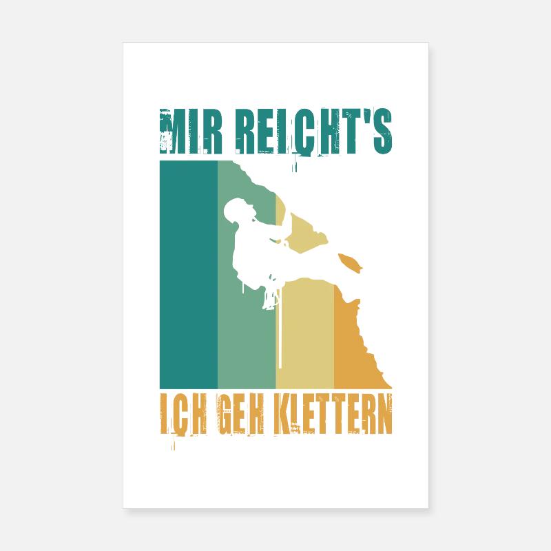 Bouldern Geschenke Klettern Kletterer Boulderer Poster 20x30 cm