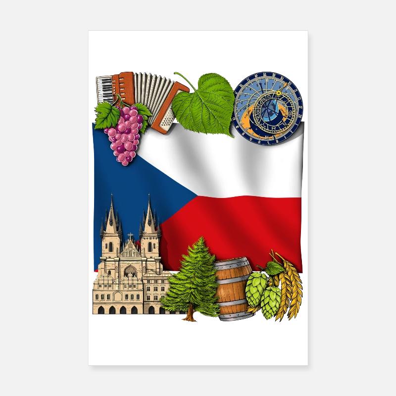 Tschechisch Poster 20x30 cm