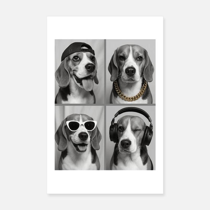Beagle Poster 8" x 12" (20x30 cm)