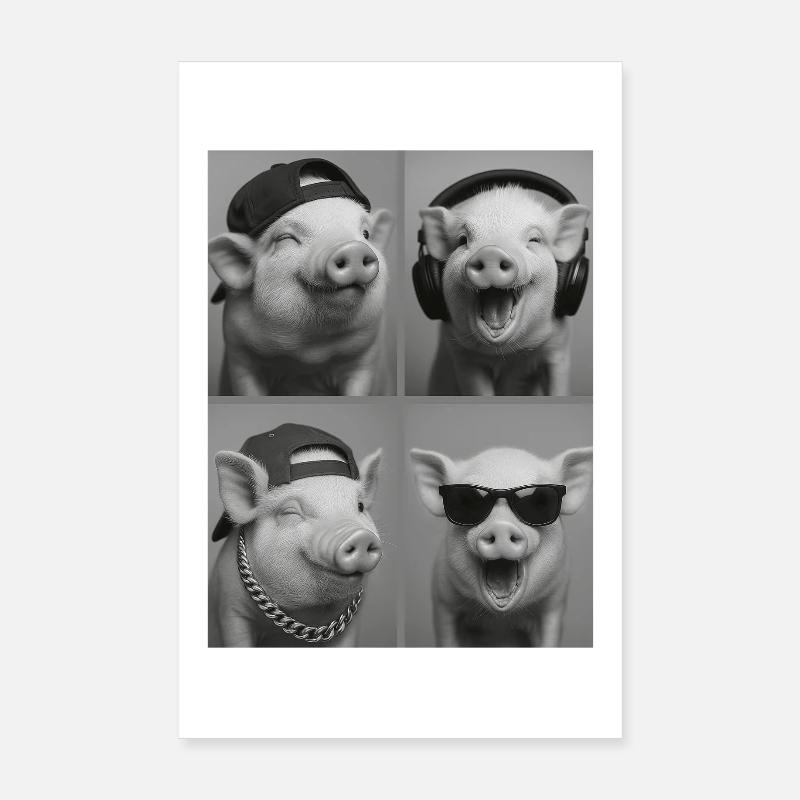 Cochon Poster 20 x 30 cm