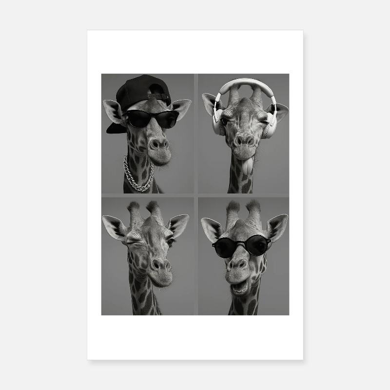 Girafe Poster 20 x 30 cm