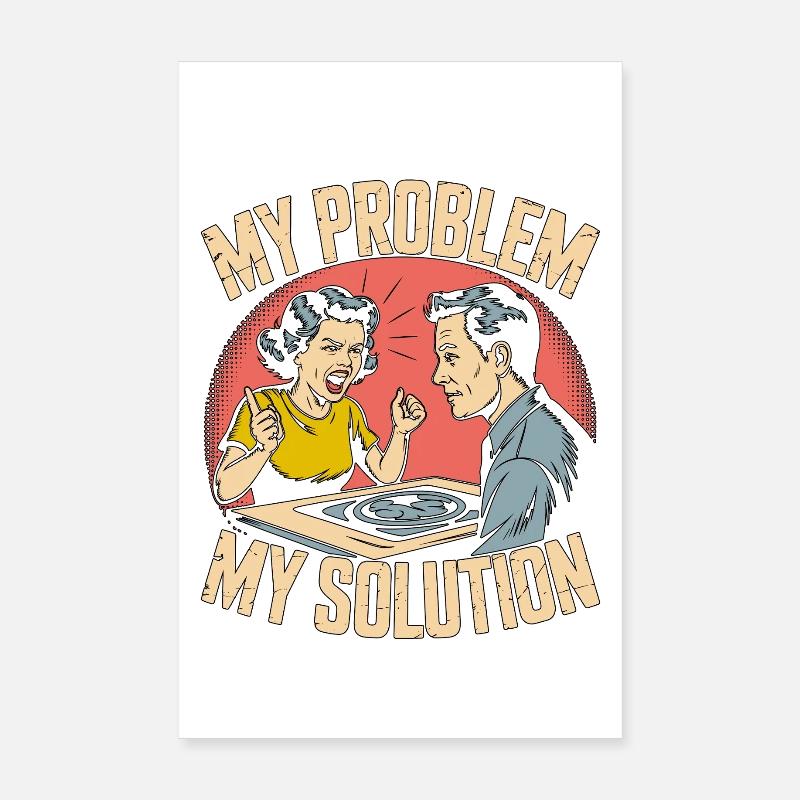 MRI Tech My Problem My Pictogram Dad Mom Rad Tech Poster 20x30 cm