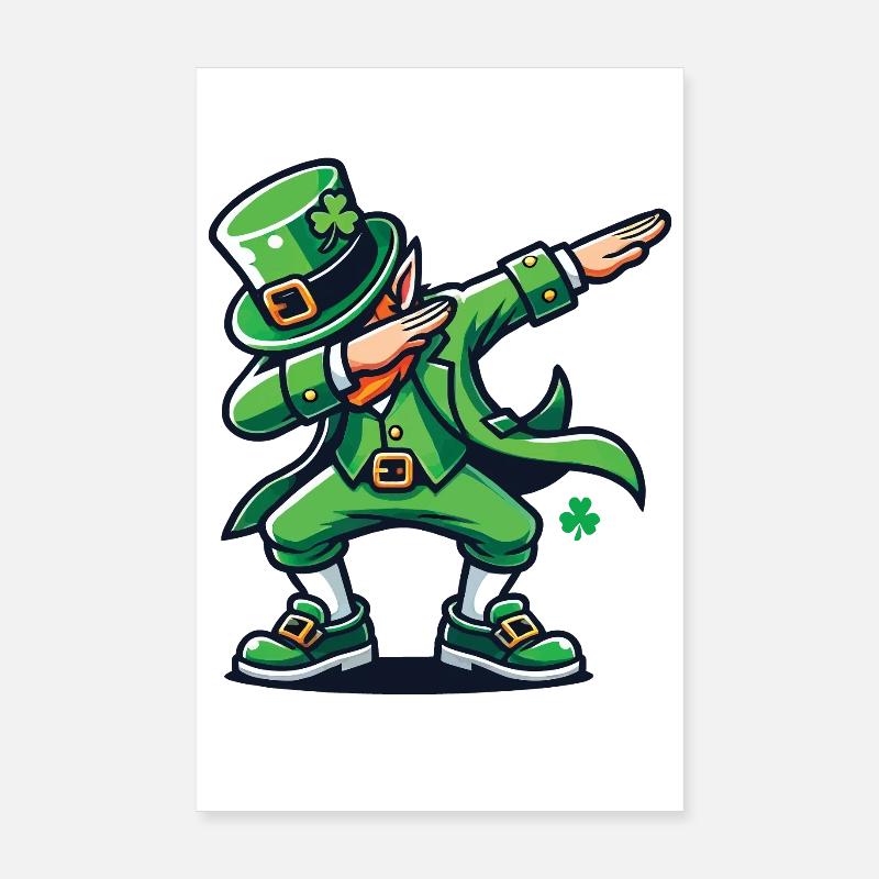 Les pitreries de Leprechaun Dab : la Saint-Patrick Poster 20 x 30 cm