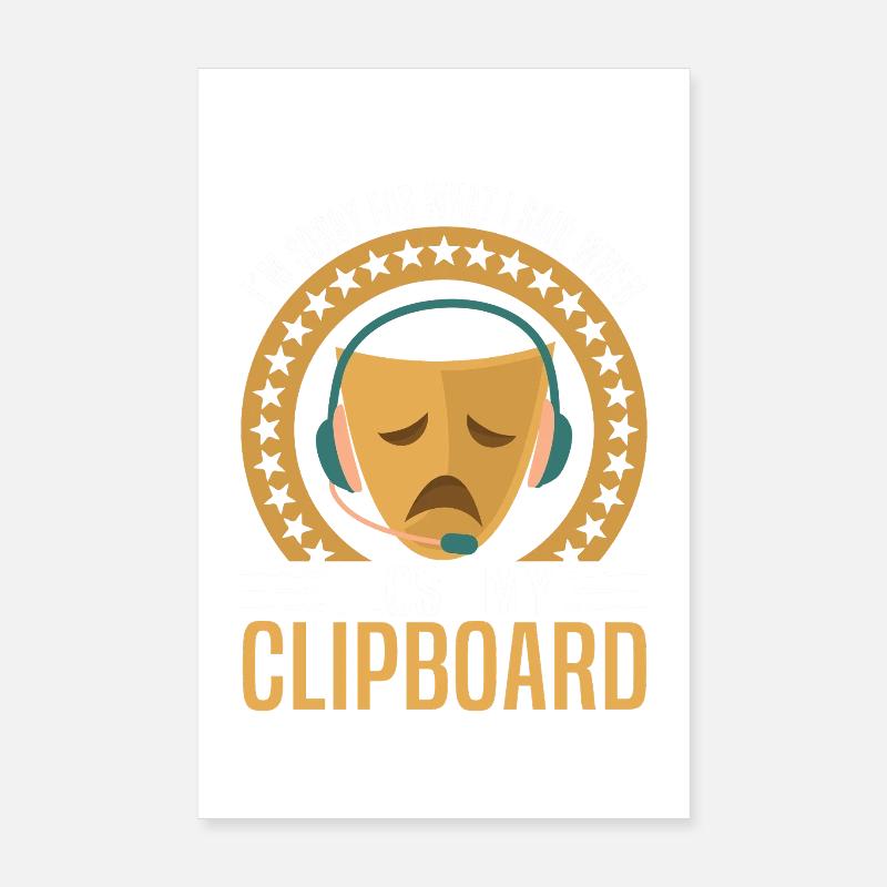  Stage Manager Tools Clipboard Professional Poster 8" x 12" (20x30 cm)