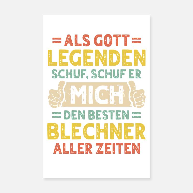 Blechner Poster 20 x 30 cm