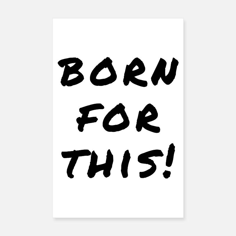Né pour cette déclaration Poster 20 x 30 cm