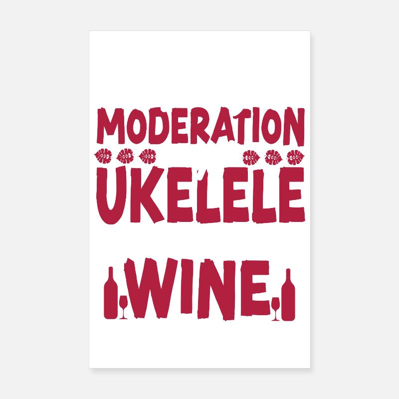 Vin ukélé hawaïen Poster 20 x 30 cm