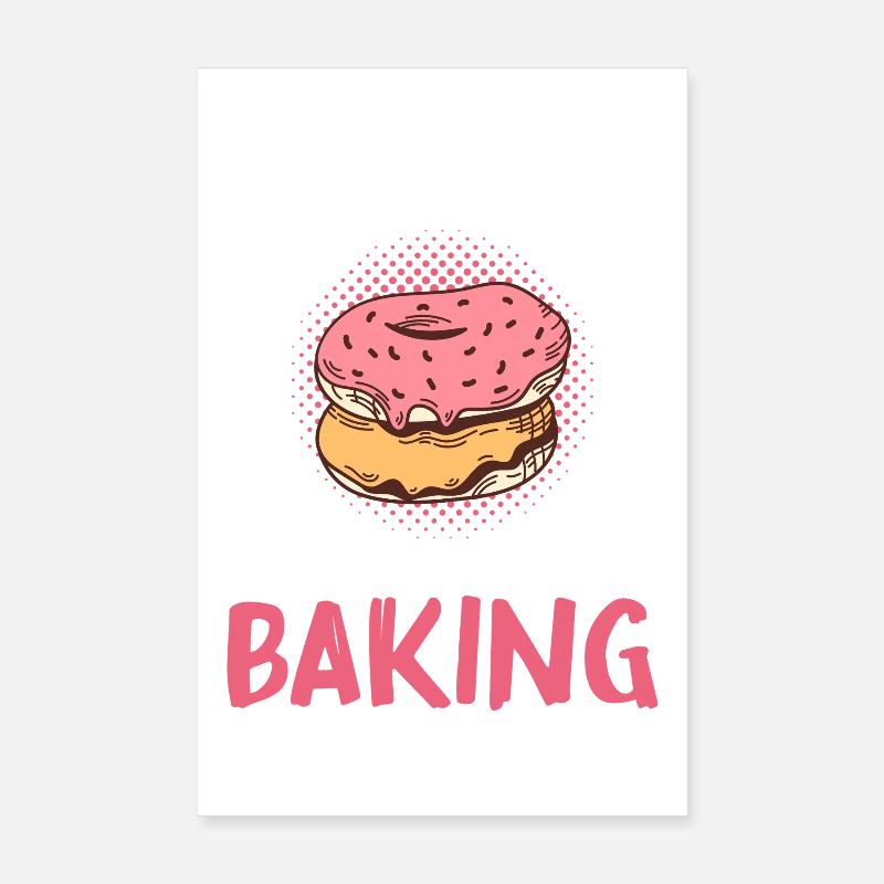 Nur ein Mädchen, das Backen liebt Poster 20x30 cm