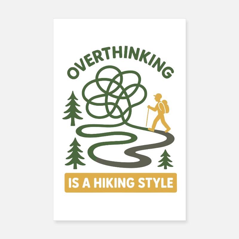Forest Walk Overthinker Mental Reset Poster 20x30 cm