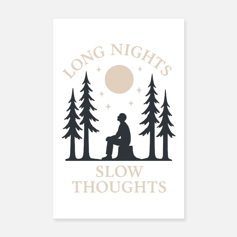 Forest Walk Overthinker Mental Reset Poster 20x30 cm
