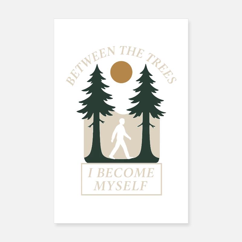 Remise à zéro mentale, Forest Walk Overthinker Poster 20 x 30 cm