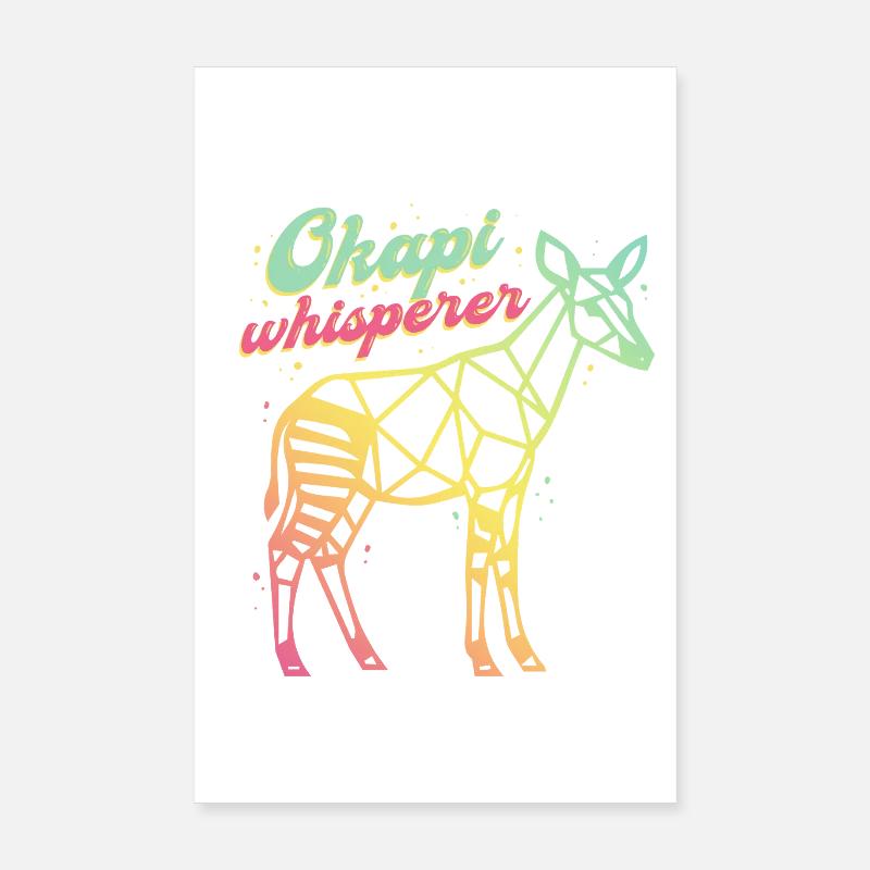 Okapi Whisperer Poster 20x30 cm
