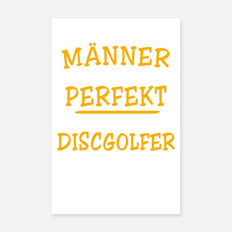 Discgolfer Discgolf Poster 20x30 cm
