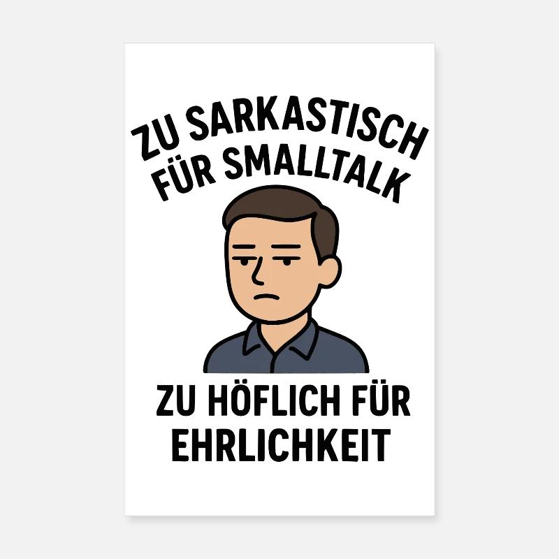 Sarcastic - Polite Poster 8" x 12" (20x30 cm)
