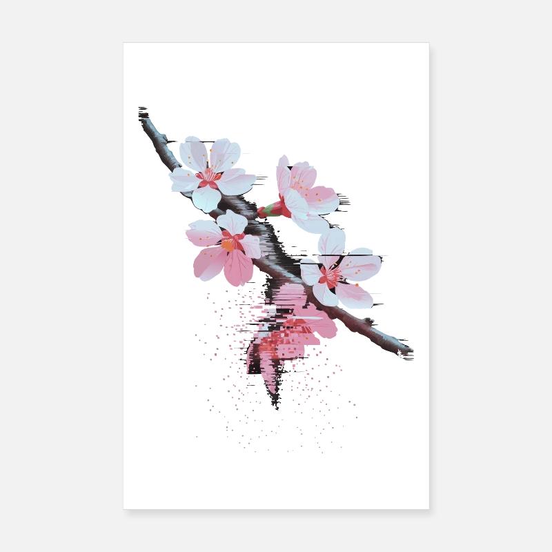 Succursale d’art bug de Cherry Blossoms Poster 20 x 30 cm