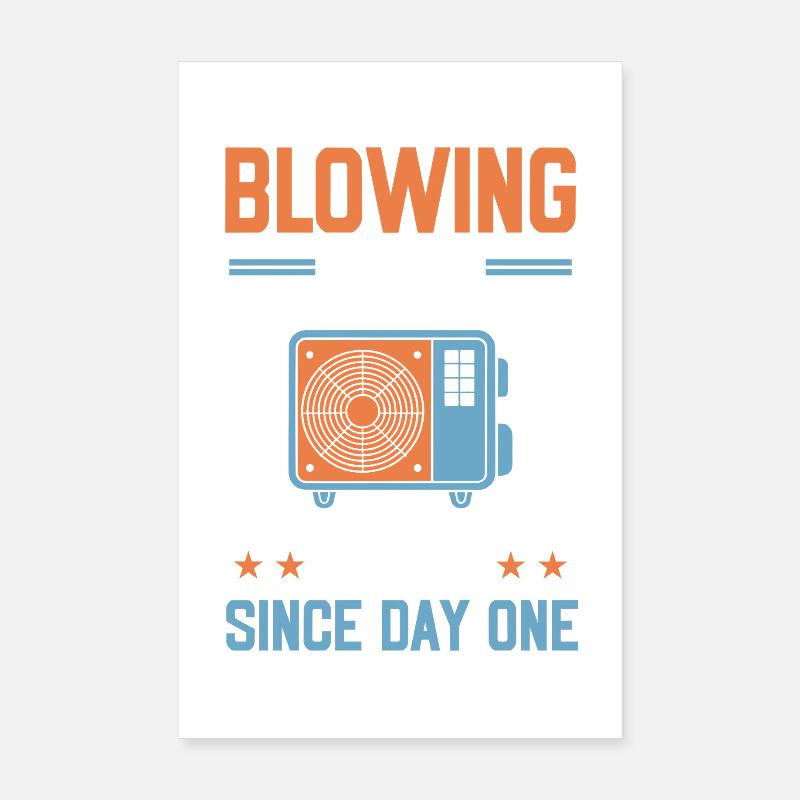 Entretien CVC et service de climatisation Motivation pour les techniciens Poster 20 x 30 cm
