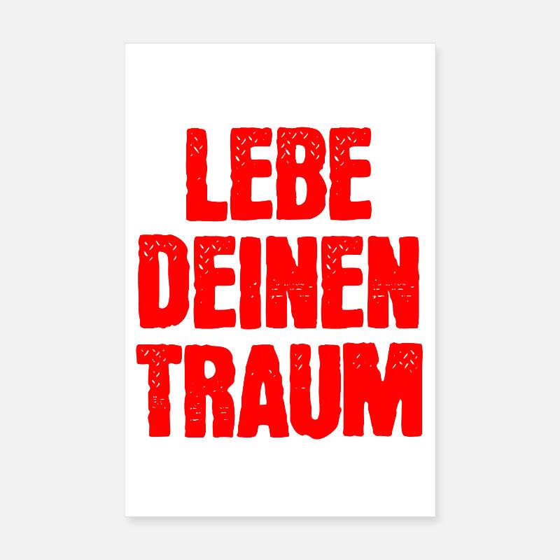 Lebe Deinen Traum  Poster 20x30 cm