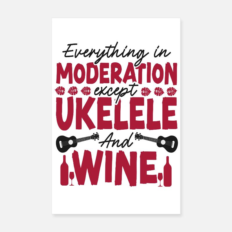 Vin ukélé hawaïen Poster 20 x 30 cm