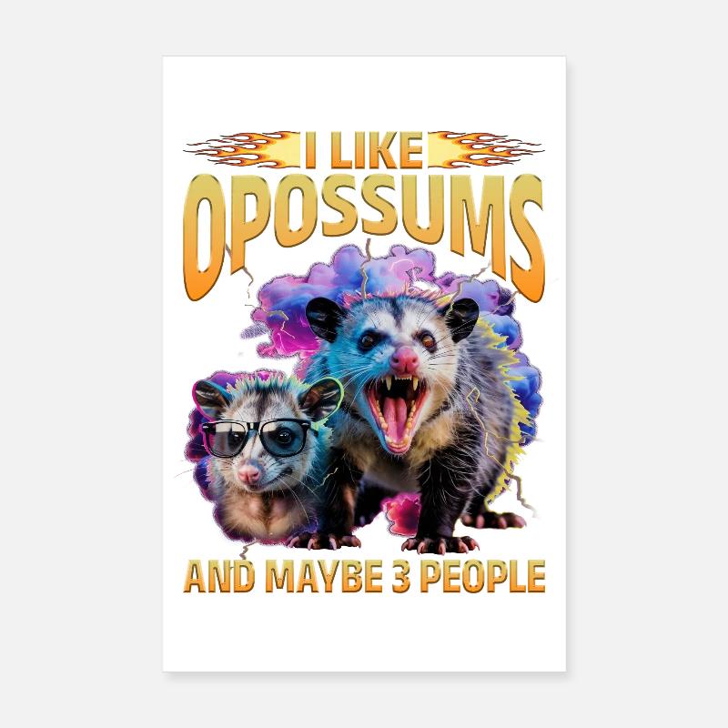 Drôle d’opossum Poster 20 x 30 cm