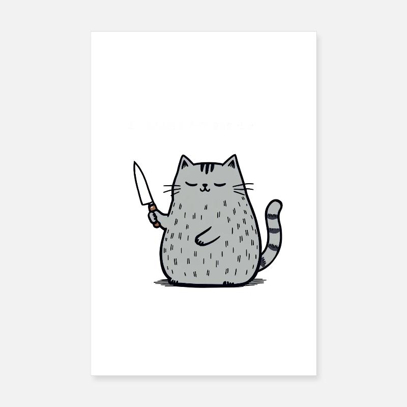 6-7 Internet Meme 6 7 Snack Cat Poster 8" x 12" (20x30 cm)