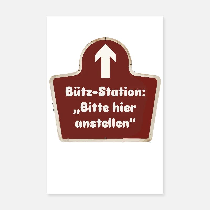 Bütz-Station Carnival Costume Replacement Kölle Alaaf Poster 8" x 12" (20x30 cm)
