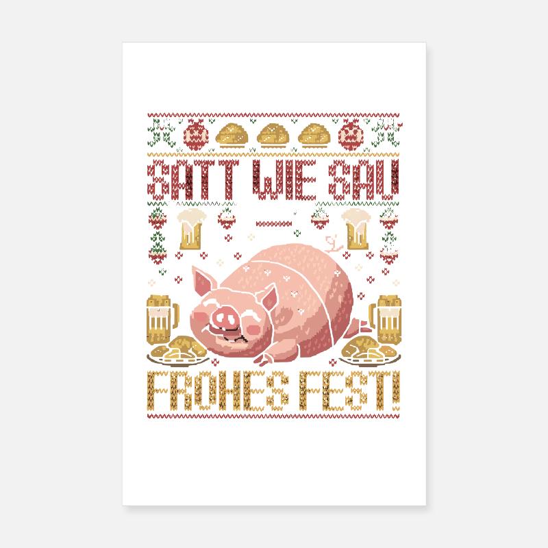 Plein à craquer Joyeux Noël Joyeux Noël Poster 20 x 30 cm