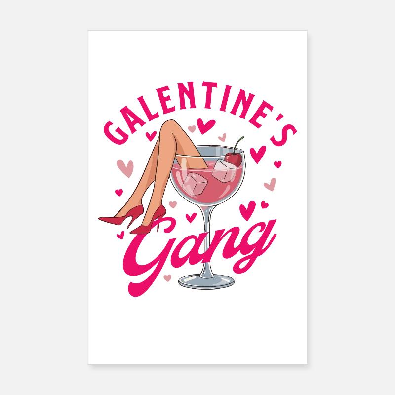 Le gang de Galentine s’amuse ensemble avec un look assorti Poster 20 x 30 cm