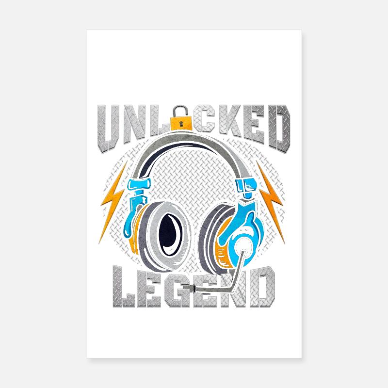 Level 5 Entsperrt Legende Poster 20x30 cm