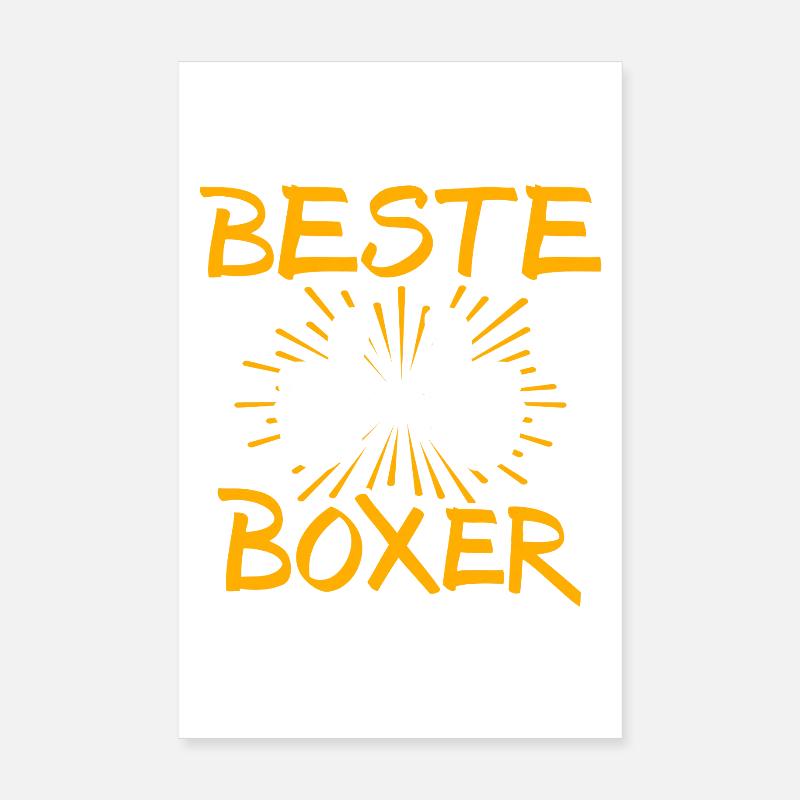 Boxer Gift Idea Poster 8" x 12" (20x30 cm)
