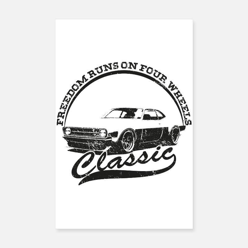Classic Design Car Poster 8" x 12" (20x30 cm)