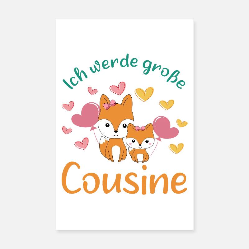 Soon big cousin 2026 Foxes become big cousin Poster 8" x 12" (20x30 cm)