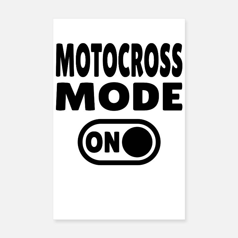 Motocross Mode ON – Dirt & Adrenalin Poster 20x30 cm
