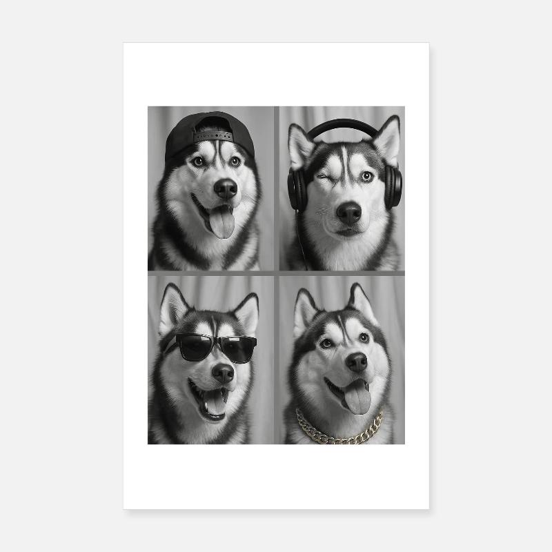 Rauque - Poster 20 x 30 cm - blanc
