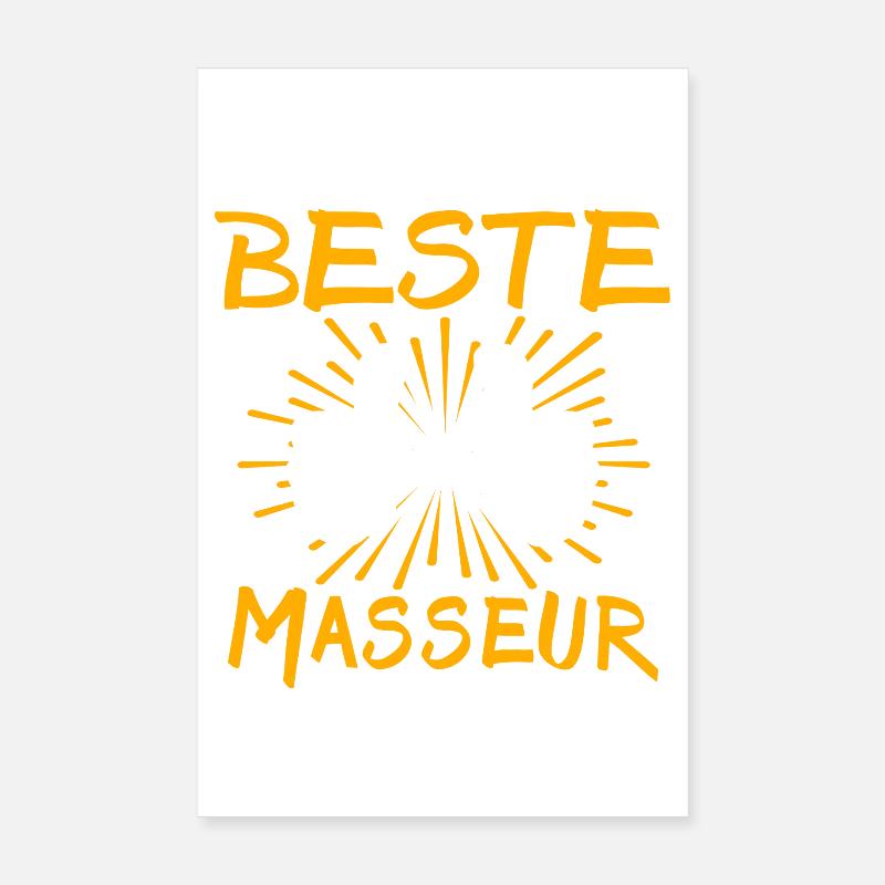 Masseur Gift Idea Poster 8" x 12" (20x30 cm)