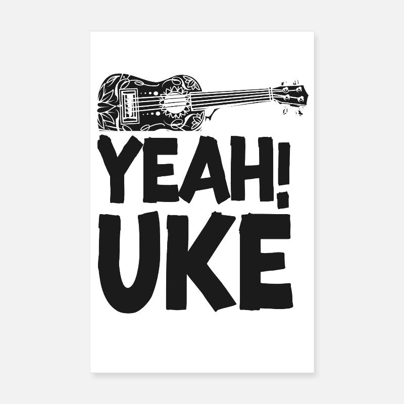 Hawaiian Ukulele Uke yes! Uke Poster 8" x 12" (20x30 cm)
