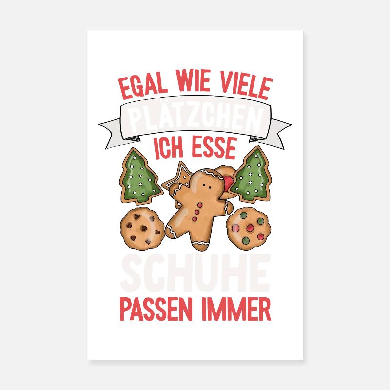 Cadeaux de Noël - Poster 20 x 30 cm - blanc