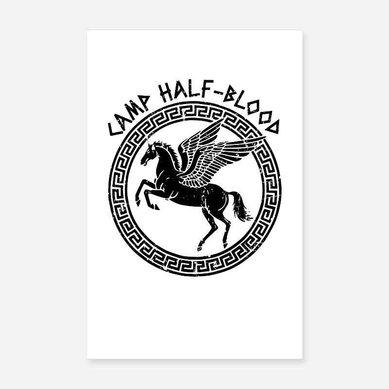 Camp Halbblut Fliegendes Pferd Camping Halbblut Poster 20x30 cm