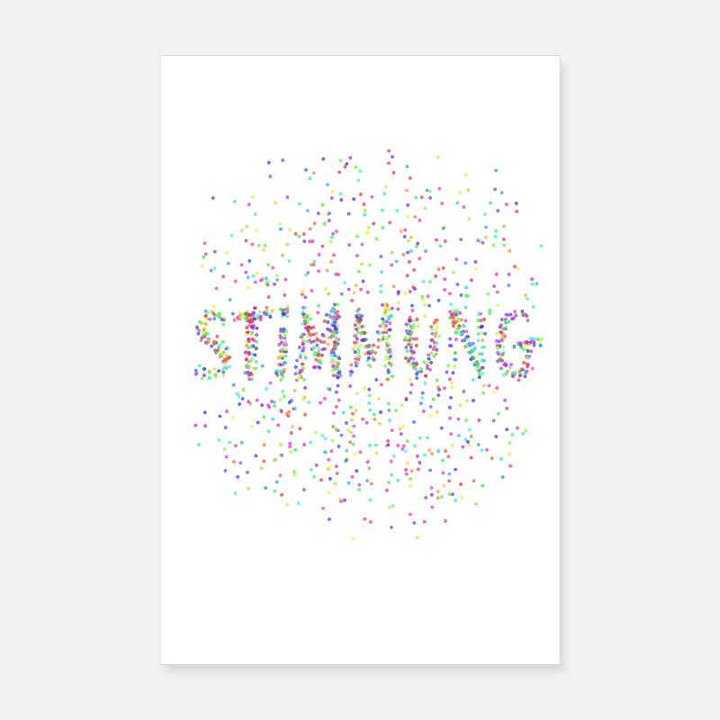 Carnaval - Carnaval - Atmosphère - Confettis Poster 20 x 30 cm