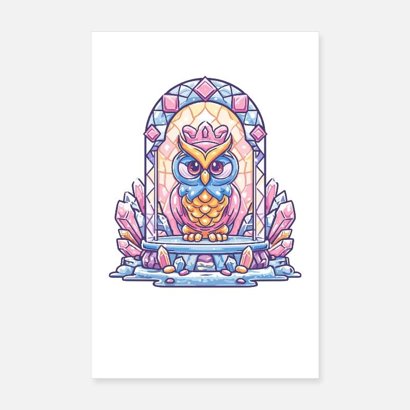 Trône de la Chouette de Cristal Poster 20 x 30 cm