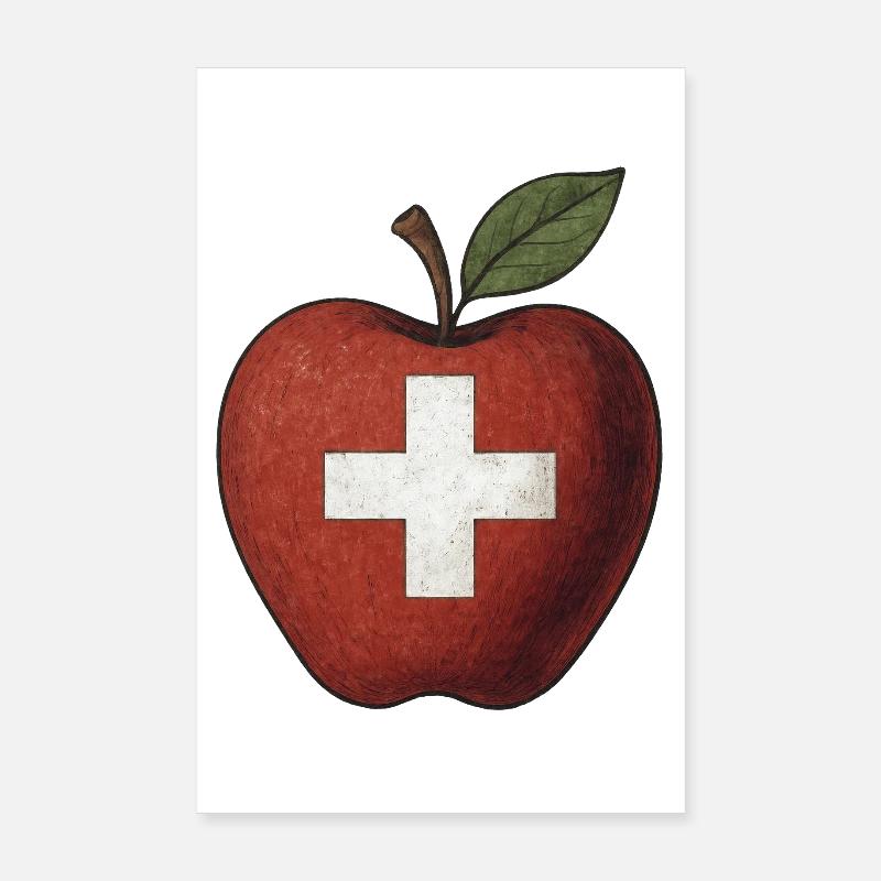 Schweiz Poster 20x30 cm