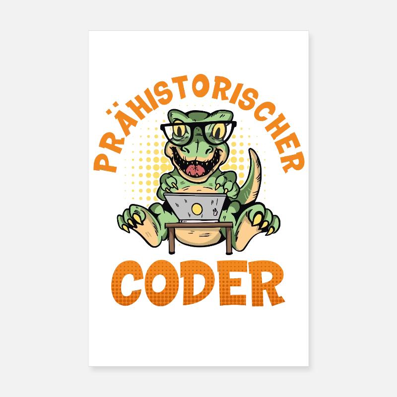 Programmation PRÉHISTORIQUE : Divertissement du CODER Poster 20 x 30 cm