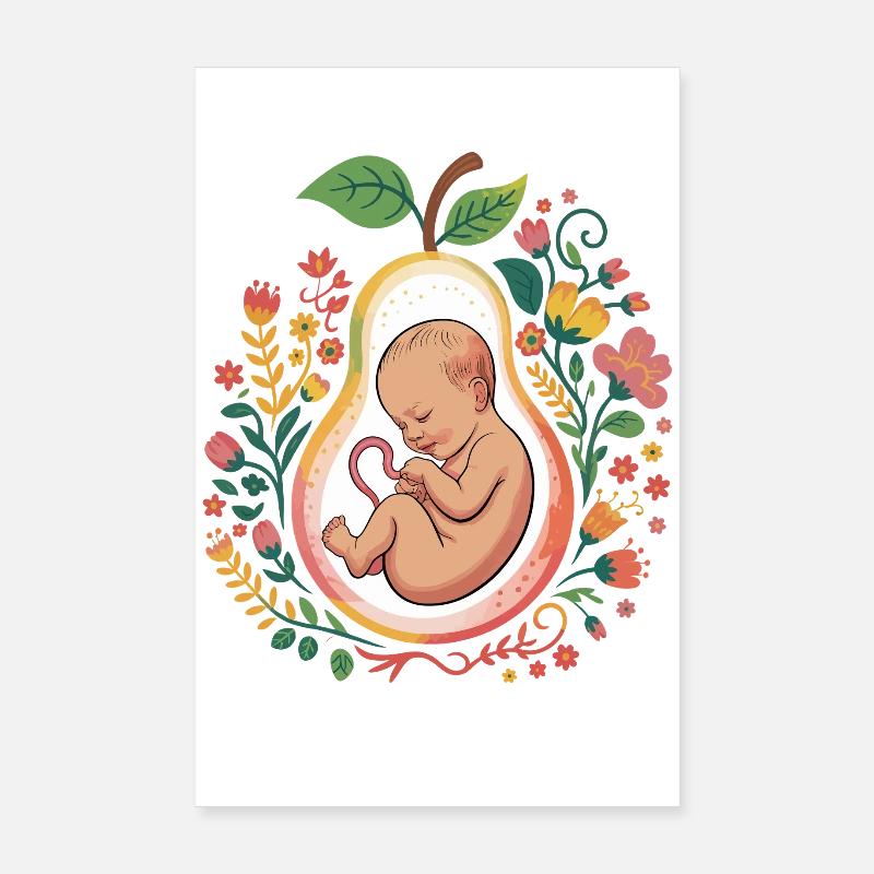 Fruit de la vie : Ventre de fleur Poster 20 x 30 cm