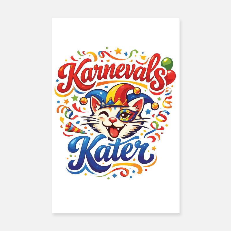 Costume de carnaval de chat Poster 20 x 30 cm